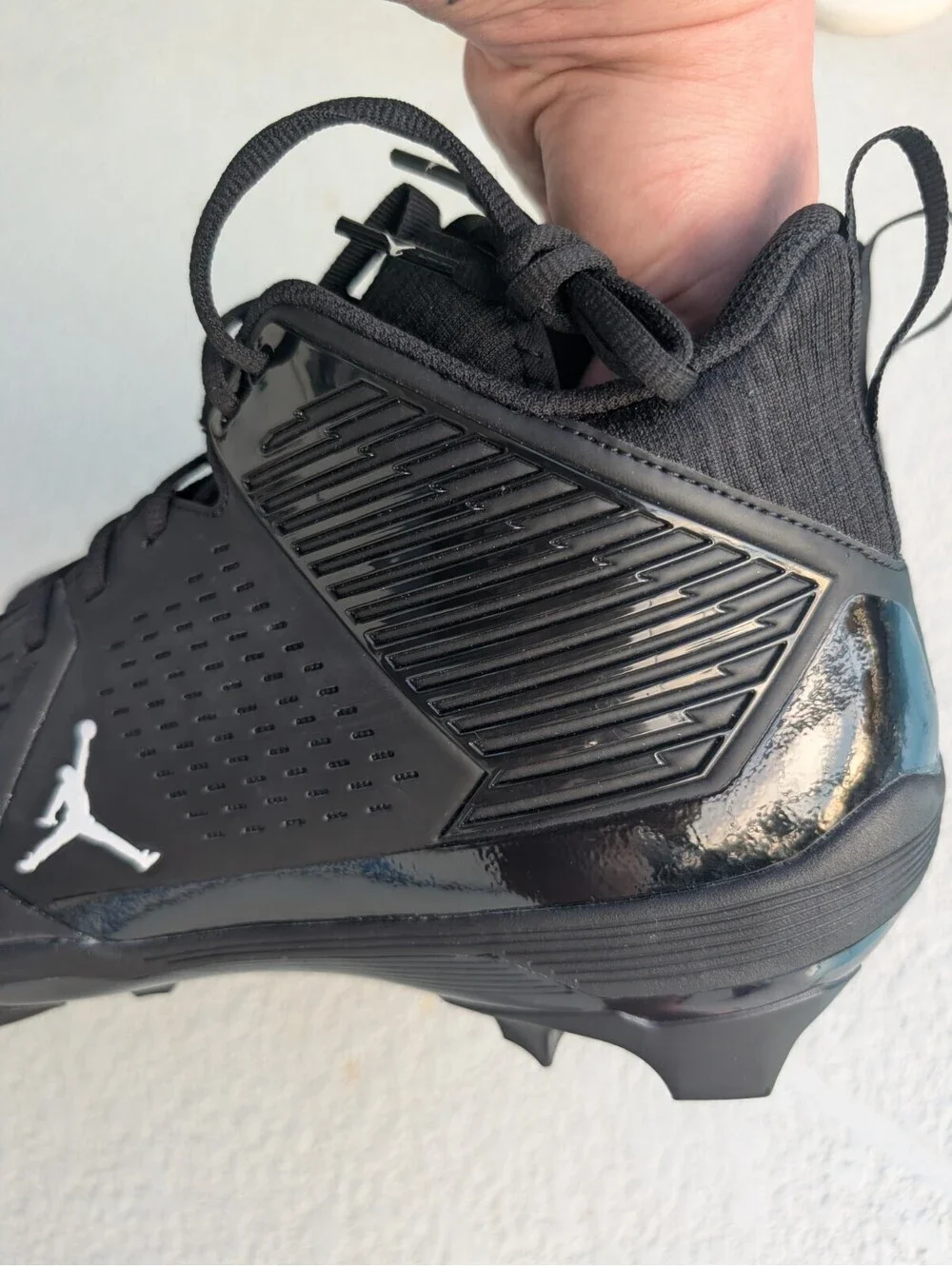 New Nike Air Jordan Force Savage 3 S P Mens Sz 18 Cleats Black White FJ4971 001